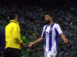 Monteiro was booked for wearing a team-mate's shirt. Screenshot