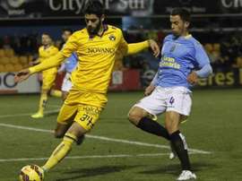 Fernando Román (izq) participó en 19 partidos la pasada temporada. ADAlcorcón