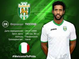 El Karpaty Lviv se refuerza con la llegada de Tissone. FCKarpatyLviv