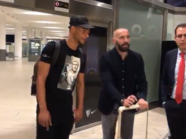 Fernando ya está en Sevilla. Twitter/eldesmarque_sfc