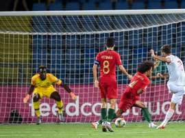 Portugal foi derrotado pela Espanha na final do Europeu Sub-19. Twitter/SeFutbol