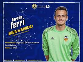 Ferrán Ferri fichó por el Hércules. Twitter/CFHércules