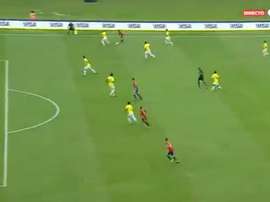 La superbe passe décisive de Ferrán Torres. Twitter/GOL