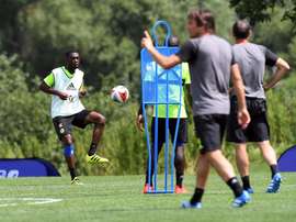 Fikayo Tomori, en un entrenamiento del Chelsea. ChelseaFC