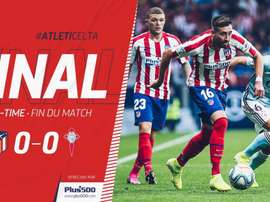 Atlético empata com o Celta. Twitter.com/Atleti