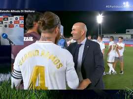 Florentino fala sobre Sergio Ramos. Captura/Movistar+