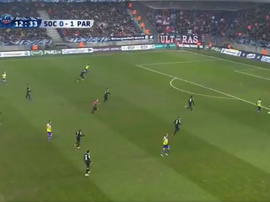Florian Martin puso el 1-1 en el luminoso. Captura