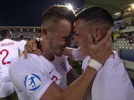 Phil Foden ouvre son compteur contre la France. Captura/Cuatro