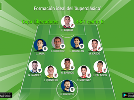 Formación ideal conjunta entre jugadores de Boca y River. BeSoccer