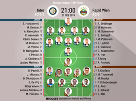 Formazione Inter-Rapid Vienna. BeSoccer