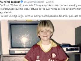 La lettre de De Rossi. Twitter/ASRoma