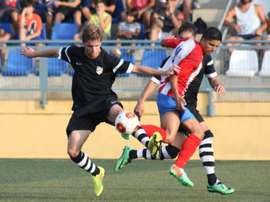 Fran Manzanara, en un partido con el Atlético de Madrid. LevanteUD