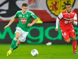 Tabanou jugó la pasada temporada en el St-Étienne, aunque pertenece al Swansea. Archivo/EFE/EPA