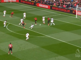 Fred gave Manchester United the lead against Wolves. Captura/NBC