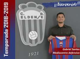 El Eldense anunció el fichaje de Gabriel Santos. Twitter/CD_Eldense