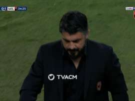 Gattuso a fini en tribunes. Capture/TVACM