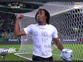 Gelson Martins dedica golo a Ruben Semedo. Captura