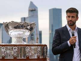 Piqué convida Sergio Ramos para a final da Copa Davis. AFP