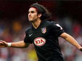 Germán Pacheco logró hacerle un gol al Arsenal con el Atlético. EFE