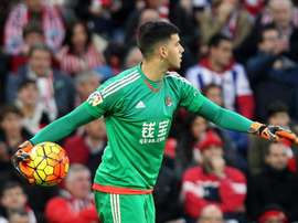 Geronimo Rulli in action for Real Sociedad. EFE
