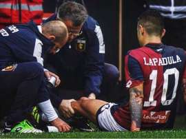La lesión de Lapadula sería menos grave. GLapadula
