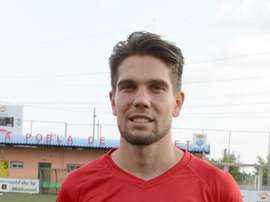 Gil Muntadas, futbolista de la Pobla de Mafumet, en la foto oficial del equipo. CFPoblaDeMafumet