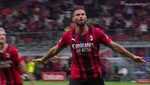 Festival del Milan al descanso: de la fortuna de Brahim al doblete de Giroud