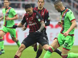 Lapadula struck late for AC Milan. Goal