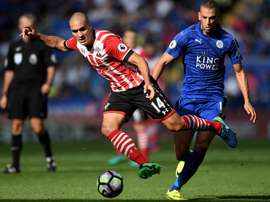 Romeu, dans un match de Premier League entre Leicester et Southampton. AFP