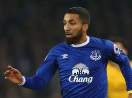 Aaron Lennon à Everton. AFP
