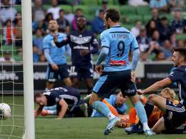 Adam le Fondre scored in Sydney's FC comfortable win over Melbourne Victory. GOAL