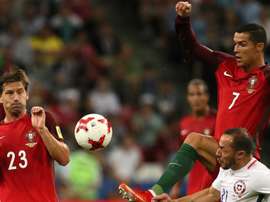 Ronaldo put in a fantastic performance against Spain. GOAL