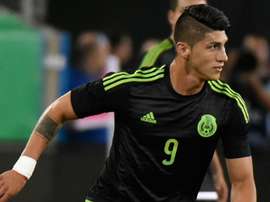 Alan Pulido pictured during the match. Goal