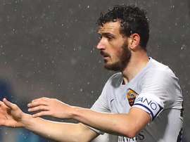Florenzi interviene in conferenza stampa. AFP