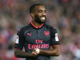 Alexandre Lacazette sous le maillot d'Arsenal. Goal