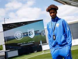 Alexis Andre Jr. lors d'un entraînement au Nike Academy. AFP