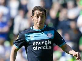 Andrés Guardado, lors d'un match de la ligue hollandaise entre FC Groningen et le PSV. AFP