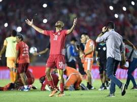 As incríveis celebrações do panamianos, ainda no gramado. Goal