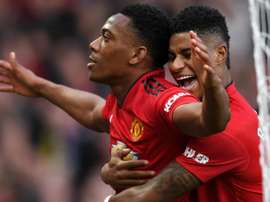 Martial (L) and Rashford could play in different positions in Man U front line. GOAL