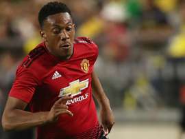 Martial returned home for the birth of his son. Goal