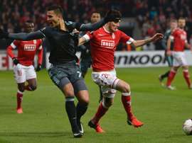 Anwar El Ghazi, pendant un match avec l'Ajax. Goal