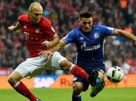 Arjen Robben dans un match de Bundesliga entre Bayern Munich et Schalke. AFP