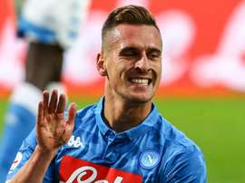 Milik oro di Napoli. Goal