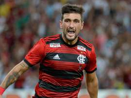 De Arrascaeta titular do Flamengo contra o San José. Goal