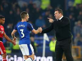 Baines hailed Unsworth's inspirational team talk against Watford. GOAL