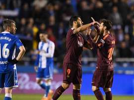 Barca won the league whilst Deportivo were relegated. GOAL