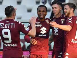 Le Torino va joueur contre l'Atalanta dans les mêmes couleurs que le club brésilien. Goal