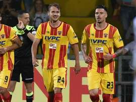 Les joueurs du Benevento lors d'un match. AFP