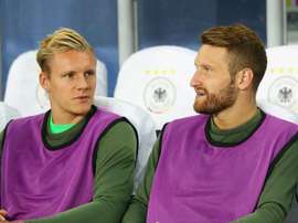 Bernd Leno is a German international with Mustafi. GOAL