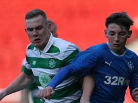 Billy Gilmour lors d'un match aves les moins de 17 ans des Glasgow Rangers. Goal